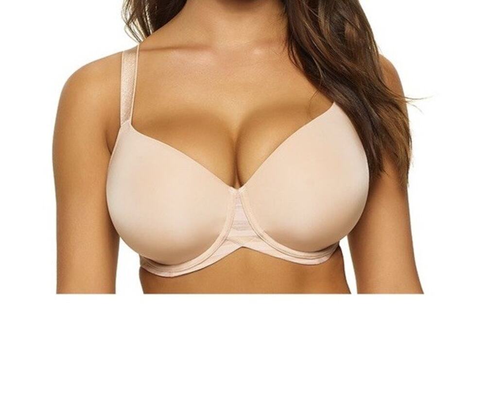 Paramour by Felina Marvelous Side Smoothing T-Shirt Bra 36G Nude 245033